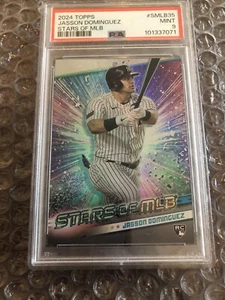 2024 TOPPS #SMLB35 JASSON DOMINGUEZ RC STARS OF MLB YANKEES ROOKIE PSA 9 MINT! - Picture 1 of 2