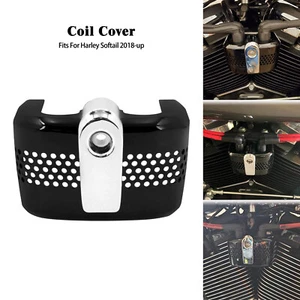 Plastic Engine Ignition Coil Cover Fit For Harley Slim Fat Boy Lower Rider 18-23 - Picture 1 of 17