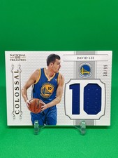 David Lee 2012-13 National Treasures COLOSSAL Jersey #/99 Warriors Game Used