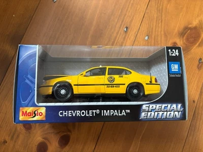 Chevrolet Impala Maisto Edición Especial CABINA AMARILLA 1:24 NUEVO EN CAJA Diecast Sin Abrir Foto 1 de 4