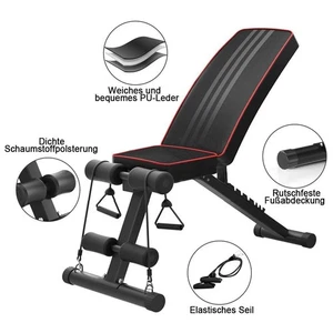 Versatile Adjustable Weight Bench - 7-Level Incline, Foldable & Portable for Cor - Picture 1 of 11