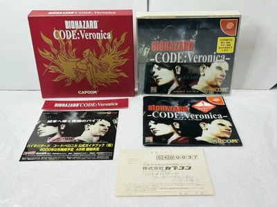 BioHazard CODE Veronica w/Reg Card & Flyers Limited Edition Sega Dreamcast Japan - Image 1 of 4