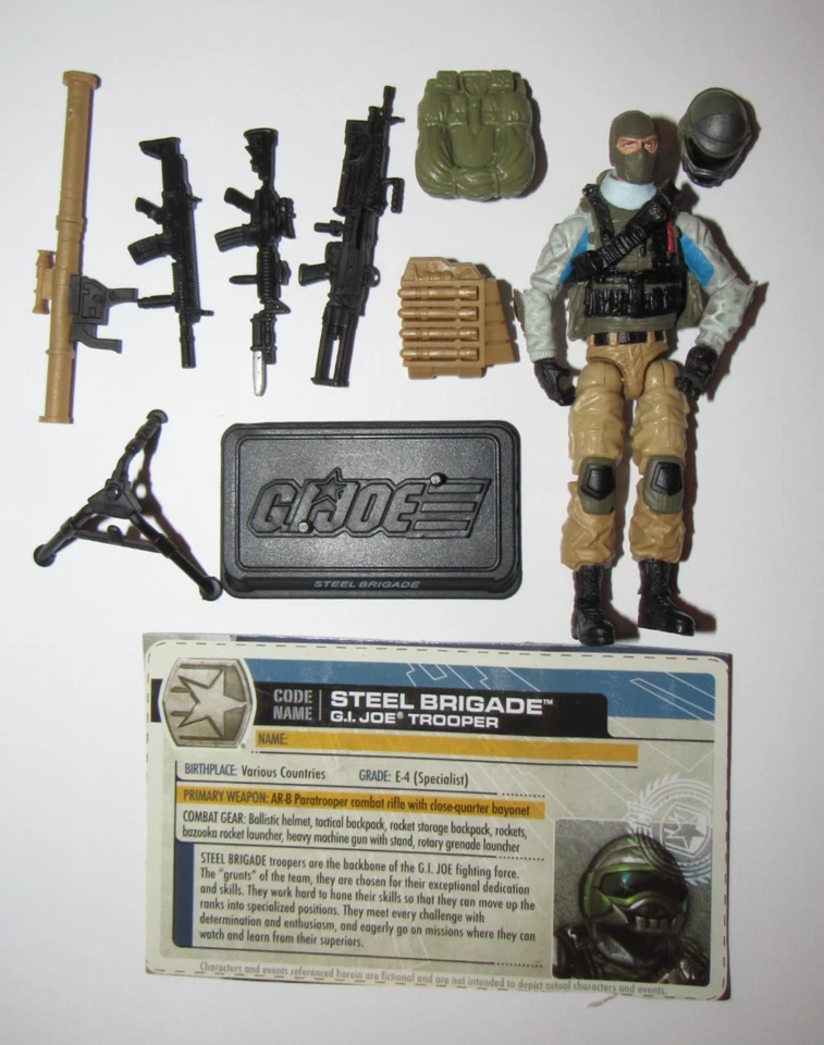 GI Joe 3.75 figure 30th Anniversary Steel Brigade Trooper complete excellent - Image 1 of 1