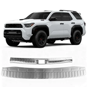 2Pcs Silver Tailgate Guards Inner Outer Trims Fits for Toyota 4Runner 2025 2026 - Picture 1 of 4