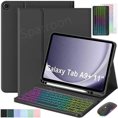 Backlight Keyboard Mouse Case for Samsung Galaxy Tab A9 Plus /A9+ 11 inch 2023 - Image 1 of 4