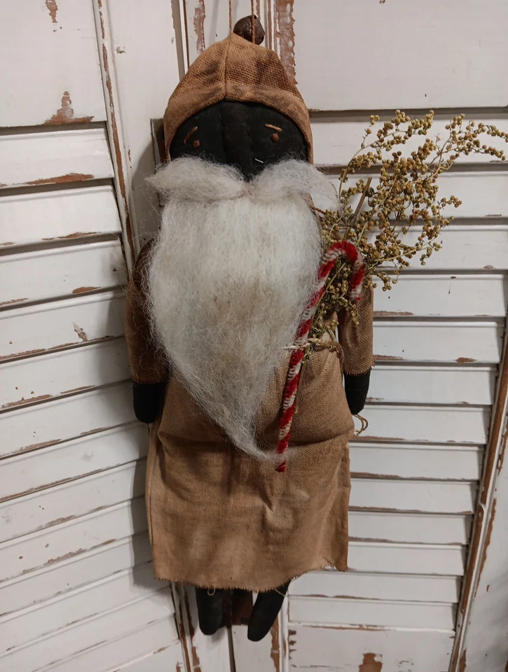 Armario Arte Popular Primitivo Navidad Muñeca Viejo Mundo Papá Noel Foto 1 de 1