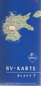 BV-Karte Blatt 7, Ausgabe Westdeutschland. / Herausgeber: BV-Aral Aktiengesellsc - Bild 1 von 1
