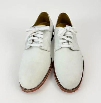 Zapatos de cuero nobuck blancos vintage Cole Haan para hombre suelas de goma rojas talla 9,5 de EE. UU. Foto 1 de 4
