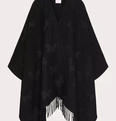 Valentino Butterfly Poncho In Cashmere (Please check availability for purchase) - Image 1 of 3
