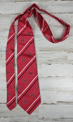 Corbata para hombre Miami University Redhawks alas E rodas corbata roja Foto 1 de 4
