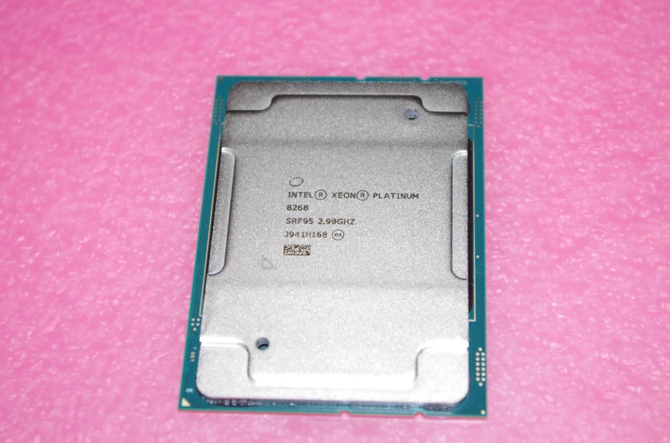 Intel Xeon Platinum 8268 2ND GEN 2.9 GHz BASE 3.9GHz TURBO CPU SRF95 LGA3647 USA - Image 1 of 1