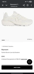 Represent Sneaker 7 US Fashion Runner Schnürschuhe Sneaker - Bild 1 von 8