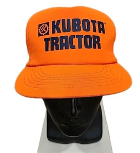 DE COLECCIÓN KUBOTA TRACTOR SNAPBACK CAMIONERO SOMBRERO OSFA ROPA DE TRABAJO YOUNGAN NARANJA - Imagen 1 de 7