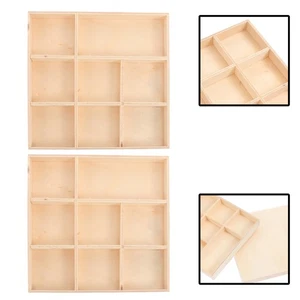 DIY Wooden Boxes Set 2pcs for Christmas Gifts and Home Decor - Picture 1 of 12