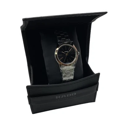 Reloj de cuarzo para dama Rado Hyperchrome 31 mm acero cerámica esfera negra R32976163 Foto 1 de 4