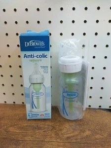 Dr. Brown's Natural Flow Anti-Colic Optionen + 0m + schmale Babyflasche, 4oz, 1 Pack - Bild 1 von 4