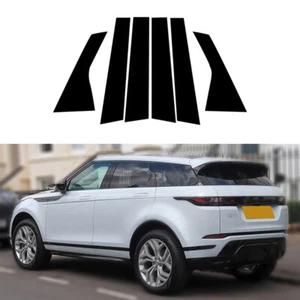 6X Gloss Black Pillar Posts Window Trim For Range Rover Evoque L551 5-Door 19-23 - Picture 1 of 18