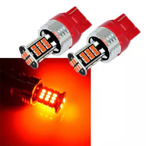 2x 7440 W21W T20 LED central luz de freno montada alta 3a bombilla de freno roja - Imagen 1 de 3