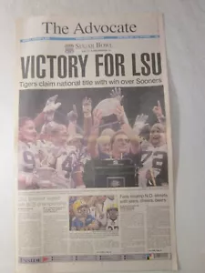 VICTORY FOR LSU TIGERS CLAIM 2003 NATIONAL CHAMPIONSHIP ADVOCATE JOURNAL š - Foto 1 di 2
