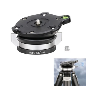 70MM Tripod Leveling Base Upgraded Twist Knob Tripod Head Base Horizontal 20KG - Bild 1 von 10