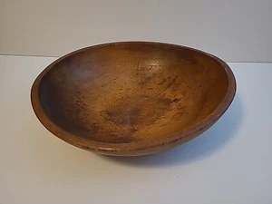 Antique Primitive Rustic Handmade Wooden Bread Dough Bowl 15.5 X 4.5 Inches. - Picture 1 of 6