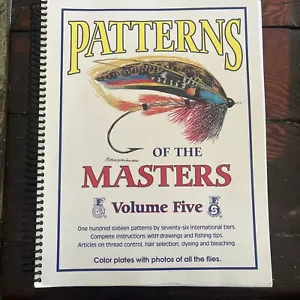 FLY FISHING PATTERNS OF THE MASTERS vol 5 1996 FLY TYING BOOK FREE SHIPPING - Picture 1 of 4