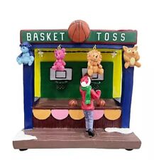 ST NICHOLAS SQUARE VILLAGE "BASKETBALL TOSS" CARNIVAL LED * NEW * FREE SHIPPING