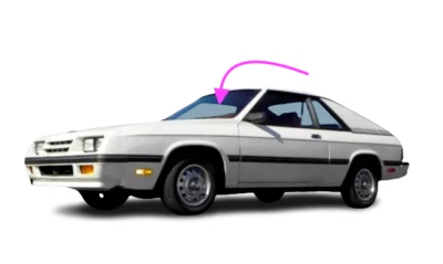 Подходит: 1984-1987 Dodge Charger Plymouth Horizon 2D купе переднее лобовое стекло стекло - Изображение 1 из 4