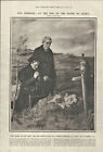 Antique Illustrated Print Last Resting Place Of French Cuirassier France 1914