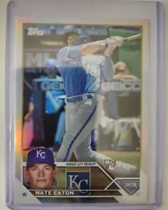 Nate Eaton RC 2023 Topps Serie 2 Lámina Arco Iris Paralelo Kansas City Royals #557 - Imagen 1 de 12