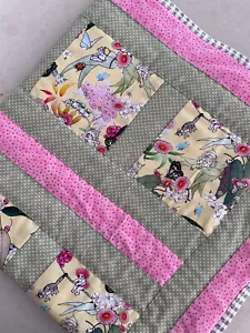 GumNut Babies Handmade Baby Play. floor roll Tummy Time Blanket/Quilted - Picture 1 of 7