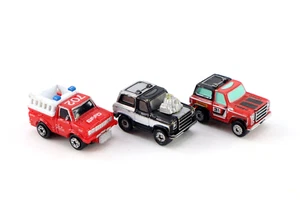 Vtg Galoob Micro Machines Chevy Blazer Ford Bronco Emergency Vehicle Lot of 3 - Picture 1 of 7