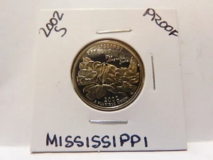 2002 S DCAM GEM Proof Mississippi State Quarter - From a U.S. Mint Proof Set - Picture 1 of 2