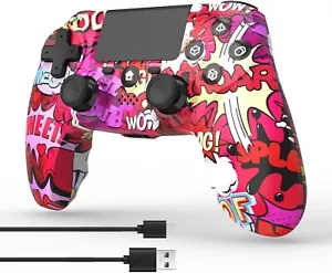 Wireless Controller for PS4 Wireless Remote Gamepad with Unique Cracked Design - Picture 1 of 7