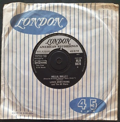 LOUIS ARMSTRONG - Hello Dolly/A Lot of Linin' To Do - London - HLR 9878 - NM - Image 1 of 2