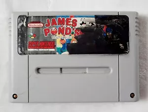 James Pond's Crazy Sports CART Super Nintendo Entertainment System TESTED SNES - Picture 1 of 4