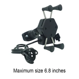 Fit For Honda CBR500R 2013-2021 Phone Holder Mount USB Charger Bracket - Picture 1 of 5