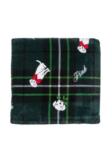 VICTORIA'S SECRET PINK COZY PLUSH SHERPA FLEECE BLANKET DOG 2024 THROW 50"x60" - Picture 1 of 3