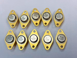 Lot Of 10 New Motorola MC1438R Voltage Regulators Gold - Picture 1 of 4