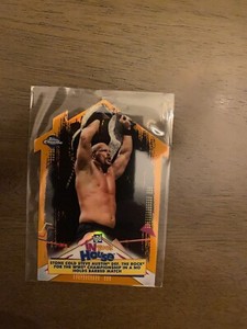 Topps Chrome WWE Stone Cold Steve Austin Orange Refractor "In Your House" /25