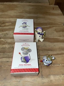 2 Hallmark Associate Gift Ornaments 2014 Royal Treatment & 2015 Joyful Snowman - Picture 1 of 20