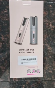 Hair Curlers Automatic Cordless Curling Iron Wireless Rotating LCD Waver Curler - Picture 1 of 4