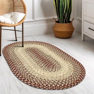Handmade Braided Rug for Farmhouse Indoor / Outdoor - Country - Made in the USA - Picture 1 of 24