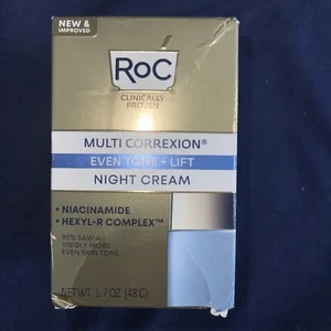 RoC Multi Correxion Even Tone + Lift Night Cream Hydrates Skin 1.7 Oz NEW - Picture 1 of 3