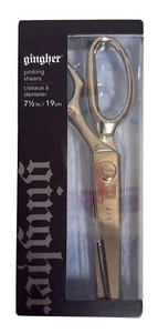NEW Gingher Pinking Shears 7 1/2 in Bent Handle - Picture 1 of 2