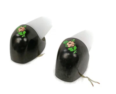 Bo-Niko Wall Lamps Wall Sconces Mid Century Modern Belgium Pair Bakelite glass s - Image 1 of 4