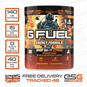 G Fuel Drop Shot Citrus Tub | Energy Drink Powder | 40 Servings | UK | GFUEL - Picture 1 of 6
