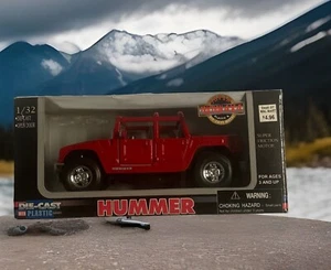 1996 New-Ray Toys 1:24 Red Hummer Pickup Truck #45323 Super Friction Motor - Picture 1 of 5