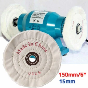 80 Layer 6" 150mm Polishing Mop Buffing Wheel For Drill Bench Grinder Cotton - Picture 1 of 13