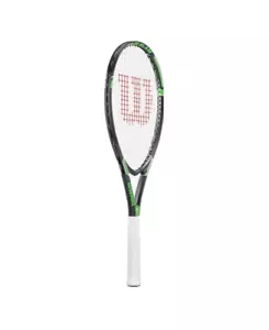 Racchetta da tennis Tour Slam nera e verde leggera sportiva buona taglia 4 3/8 - Foto 1 di 2